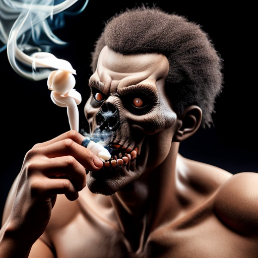 a monster that Possessed toys a puff of smoke