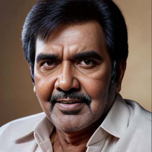 A Rajesh Khanna (Bollywood star from the 70s) look alike in his 60s