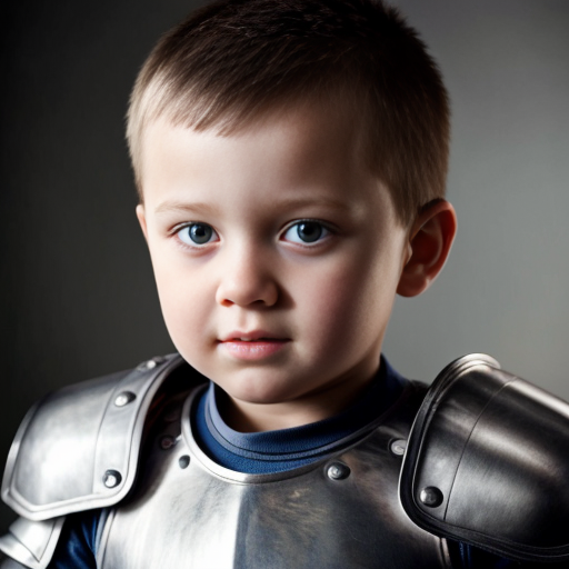 Little kid that is weak in armor
