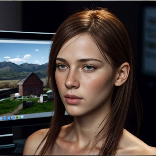 erstelle ein bild wo auf einem computer falsche information drauf steht 


