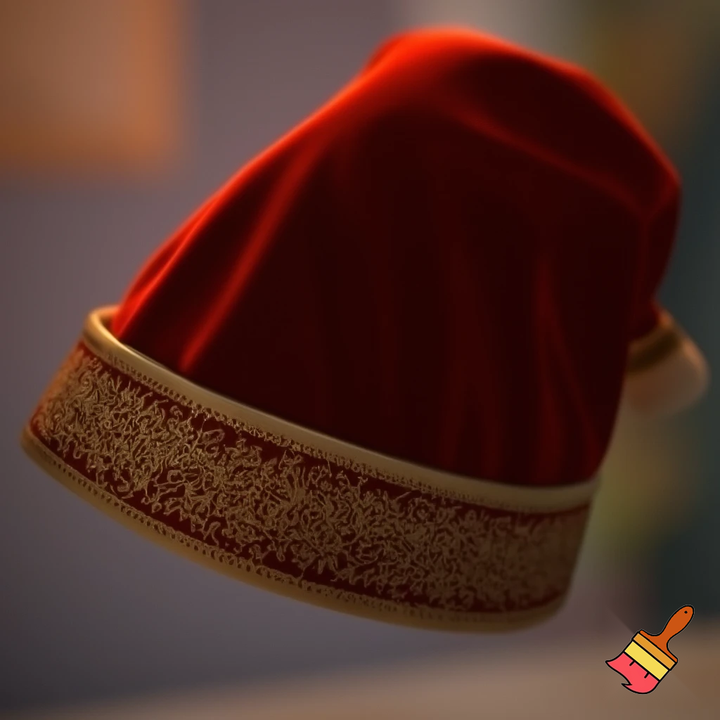 Santa Claus top hat special one special in delicate Santa Claus hat velvet