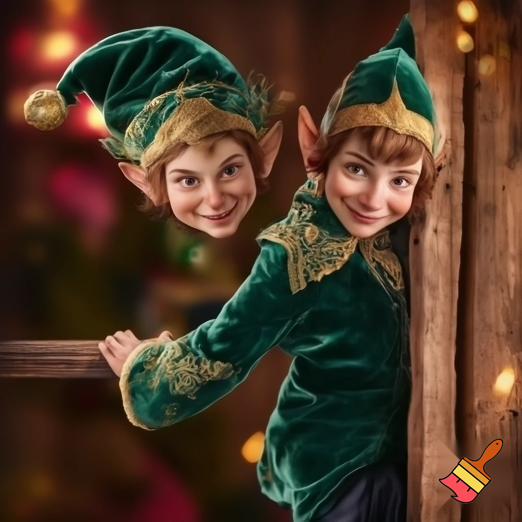 Special costume velvet Christmas outfit elf on the shelf