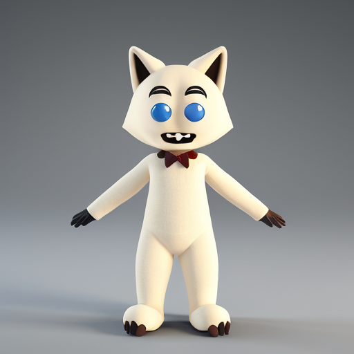 Cream anthropomorphic wolf
