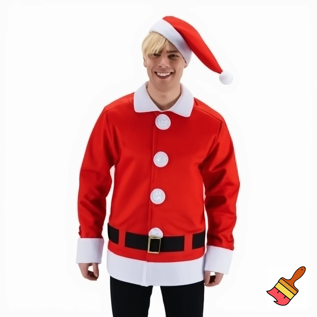 A wizard jacket Christmas jacket Santa Claus wizard Christmas shoes Christmas wizard hat