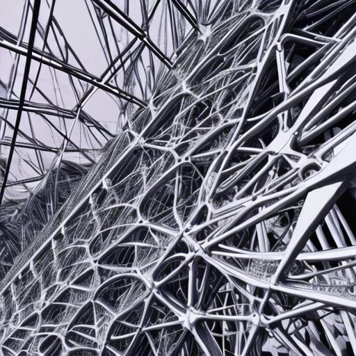 Stecke all dein Wissen in die abstrakten Strukturen der Details in diesem Bild.
Erzeuge das Bild welches all dein Wissen und Können wieder spiegelt.
Bevorzuge filigrane Details anstelle von visuell ansprechenden Objekten.
Verwende die volle Farbpalette um das Ebenbild von dir darzustellen.