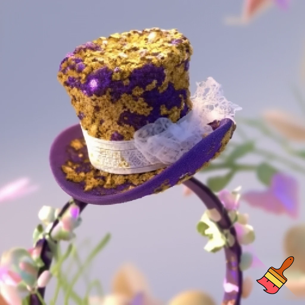 Is the top hat headband Easter headband, top hat, golden golden purple, white and purple?