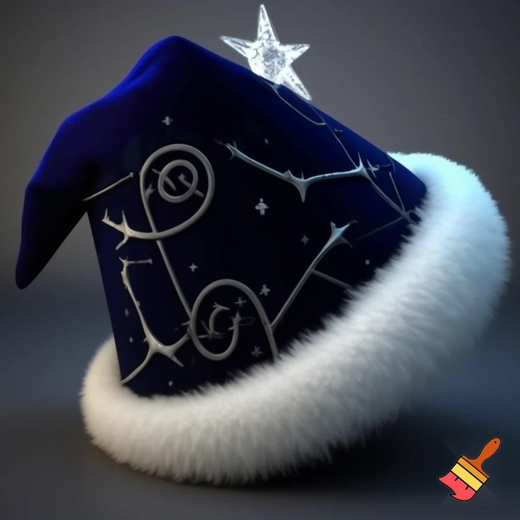 A wizard Christmas hat