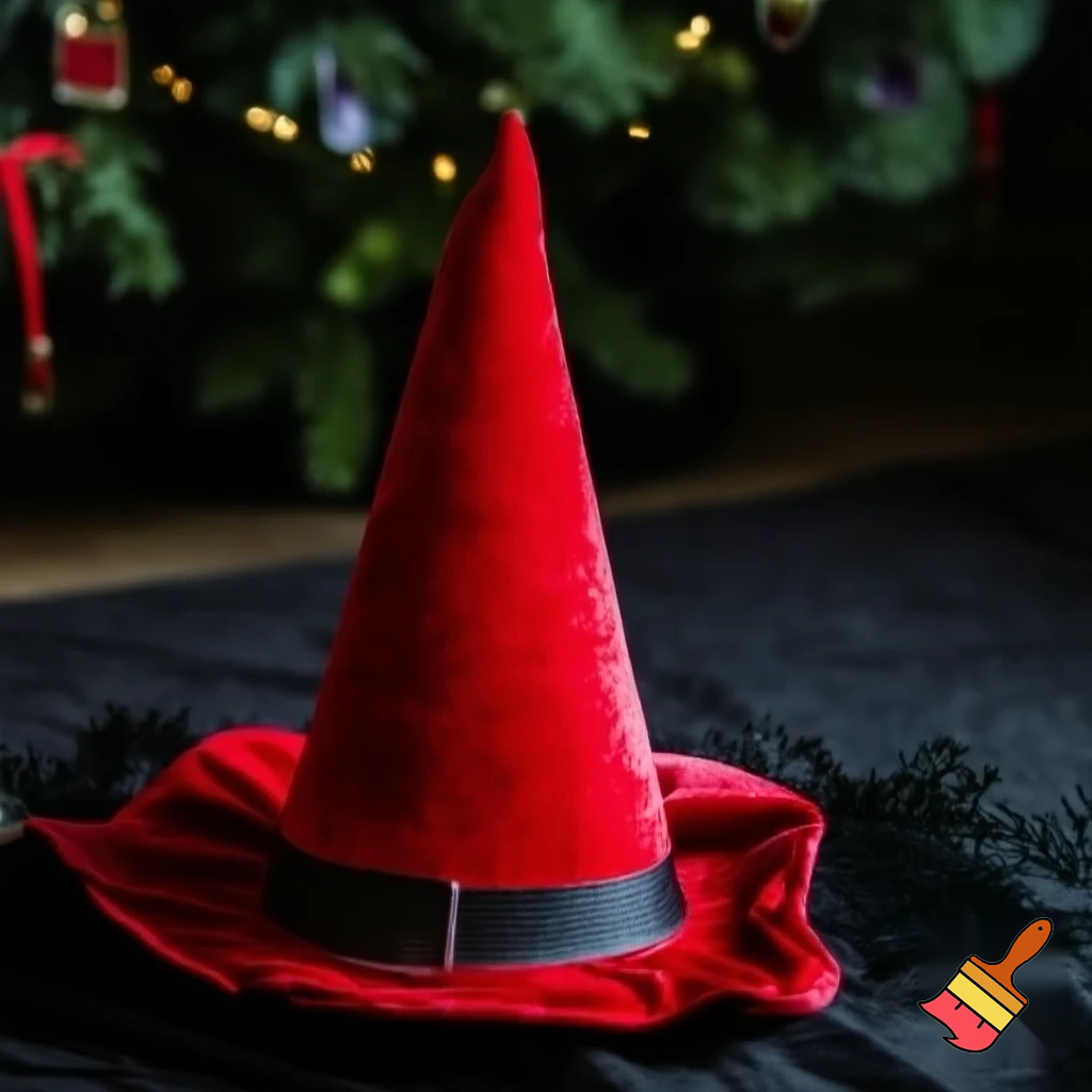 A wizard hat Christmas one velvet