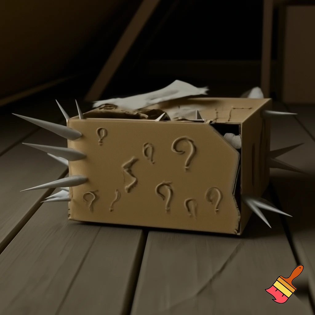 Christmas tree box box a magic 📦🌟🌠💫🎄 spiky spiky