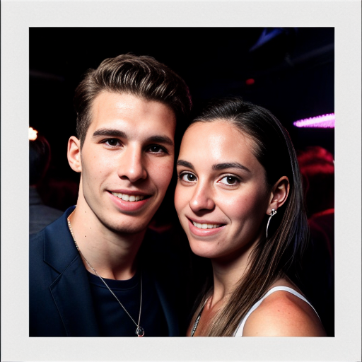 Goretzka and Vanessa at the club