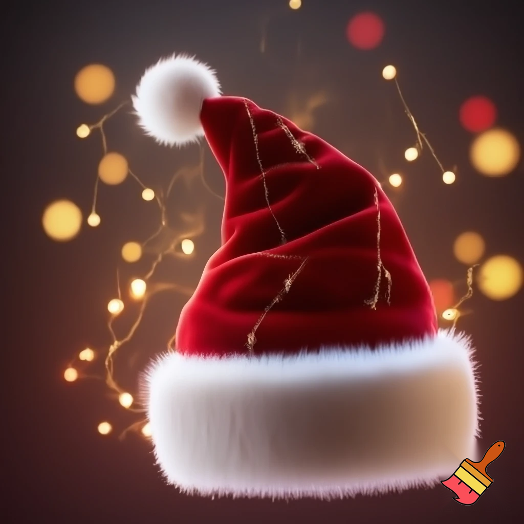 Christmas wizard hat red Santa Claus hat