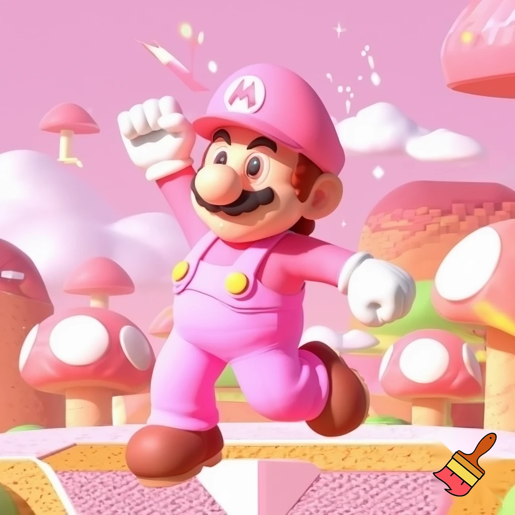 Pink mario