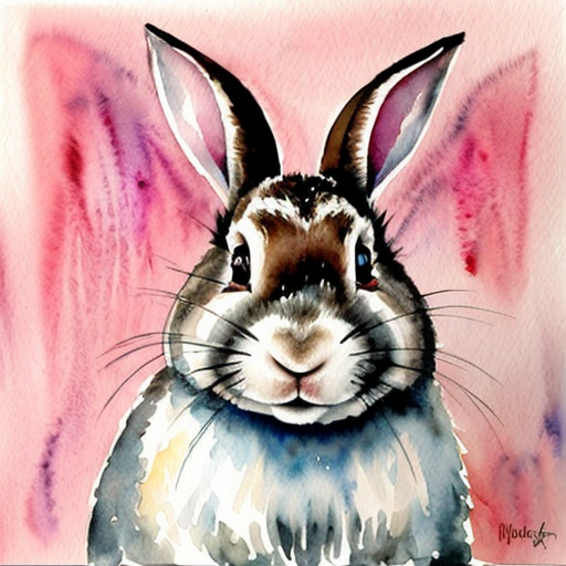 feral rabbit taking a mugshot looking sinist and menancing and smirking