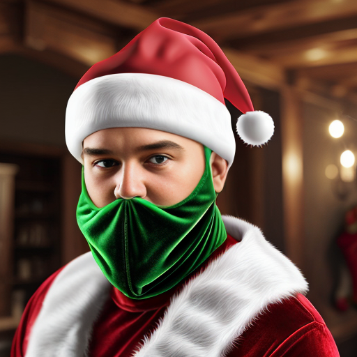 Christmas Santa Claus hat velvet