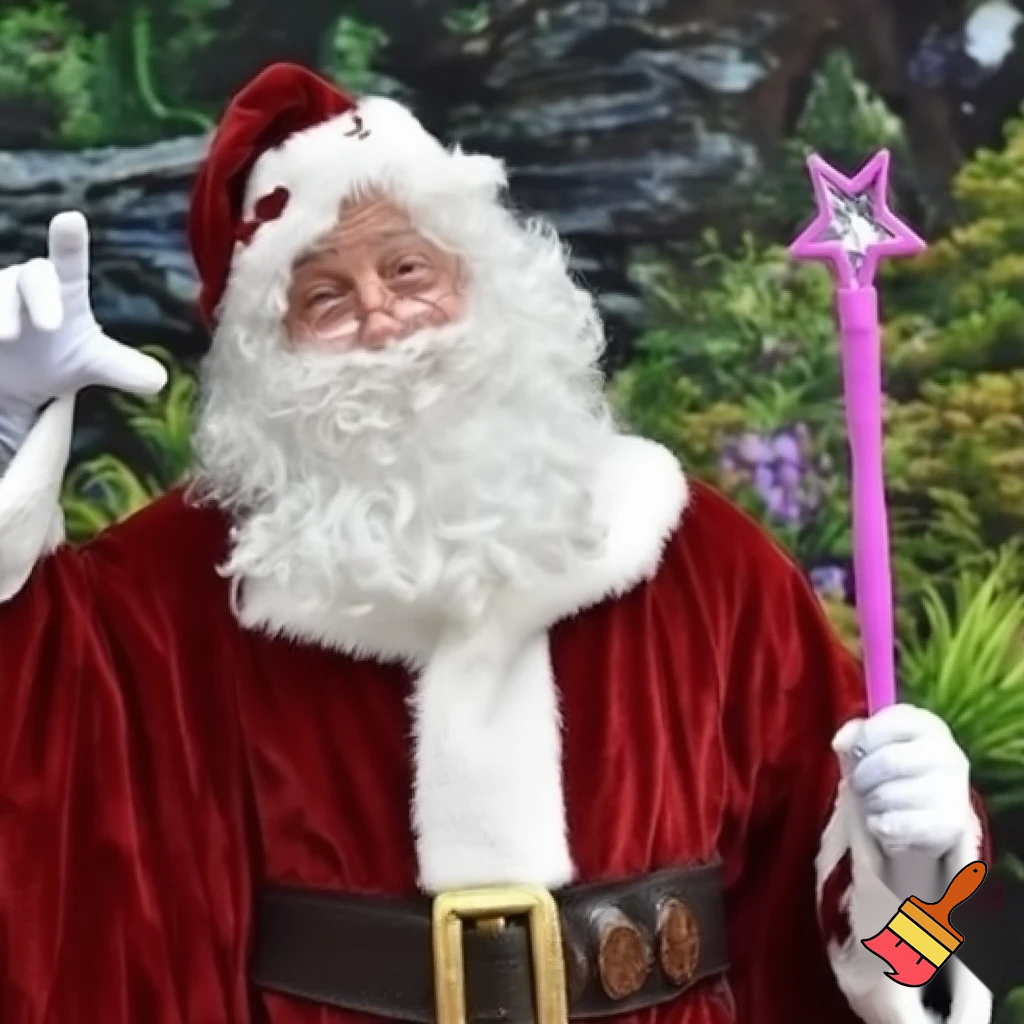 Santa Claus Pennwell Disney🇫🇷 wizard Santa Claus Santa Claus real person Disneyland Paris Santa Claus in Paris the wizard💫🏰 a wizard hat Magic Star wand