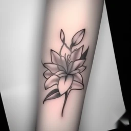september birth flower tattoo