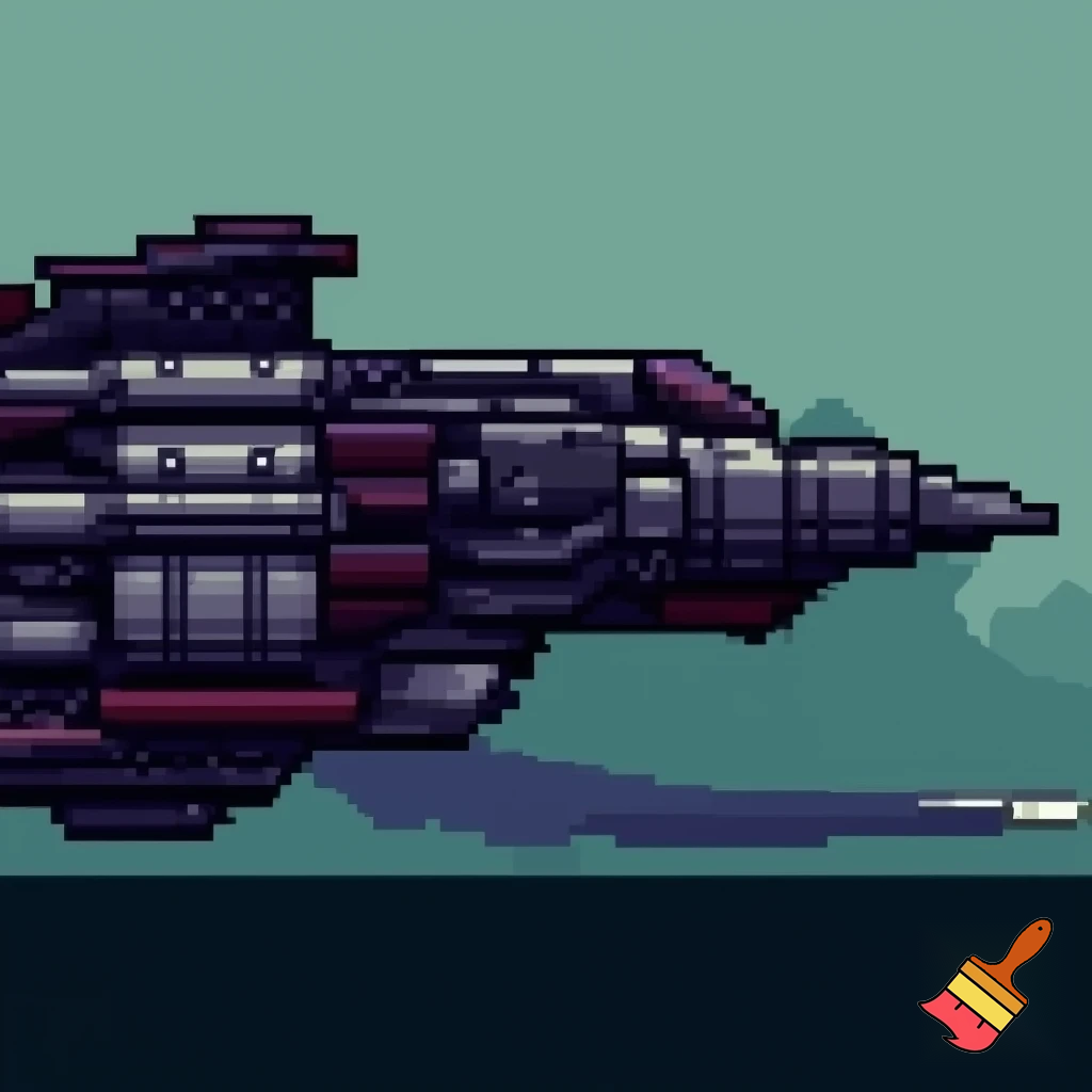 pixel art metal slug style jet