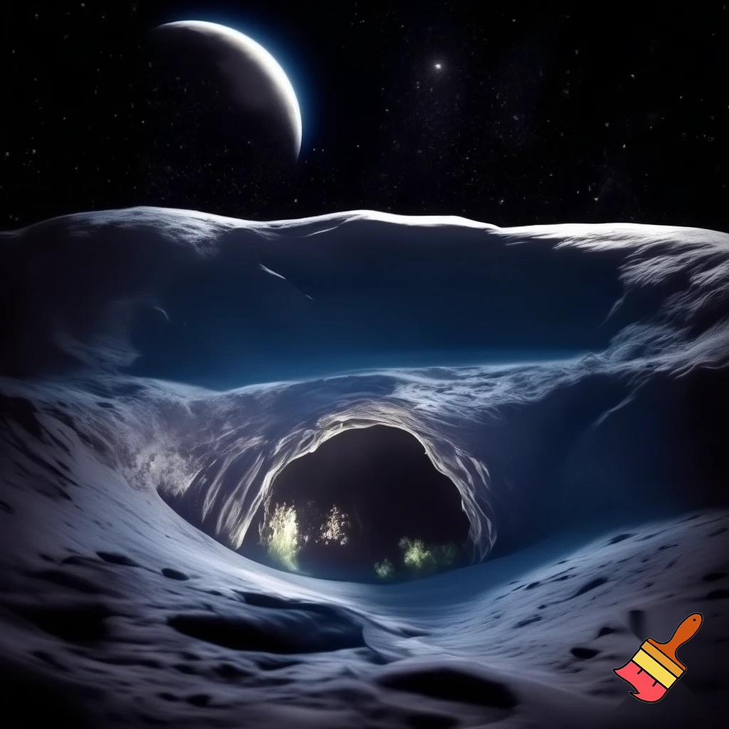 guarides secretes als craters de la lluna