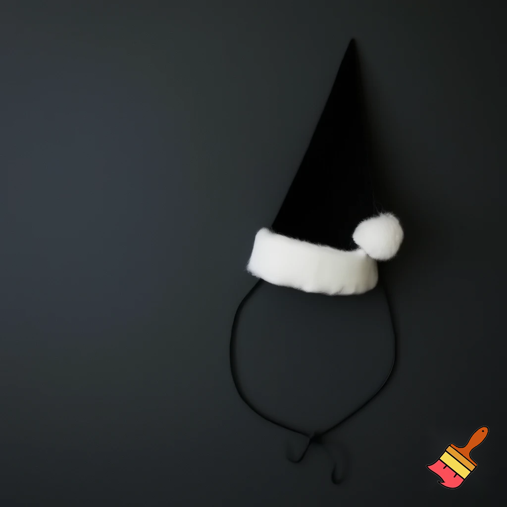 A wizard hat Christmas one velvet Santa hat