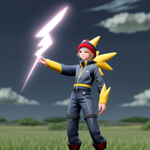 A lightning vmax Pokemon original character