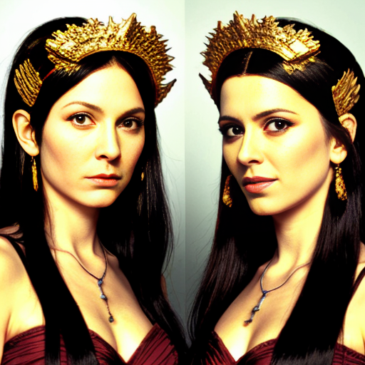 Picture of  the faces of the goddesses Lilith Kali and Brigid 