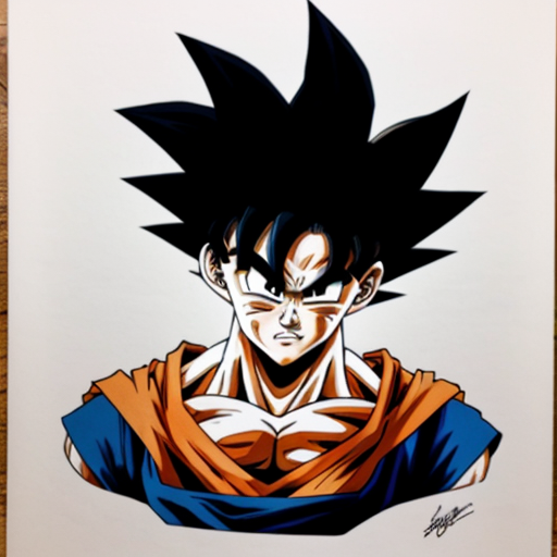 Goku shading photo
