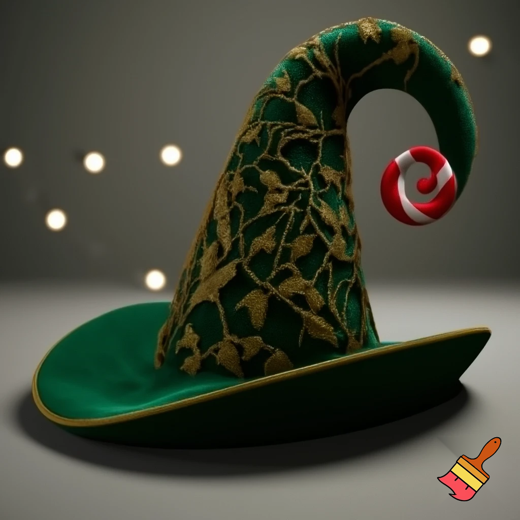 Christmas wizard hat Bendy hat