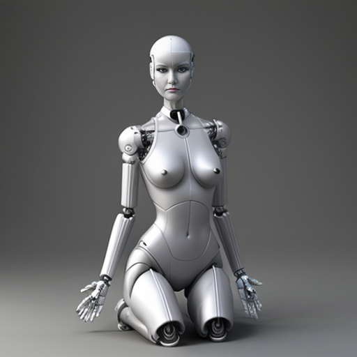 woman robot, 3d printed grey, Hajime Sorayama's style