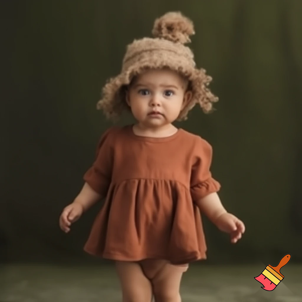 girl in little clothing