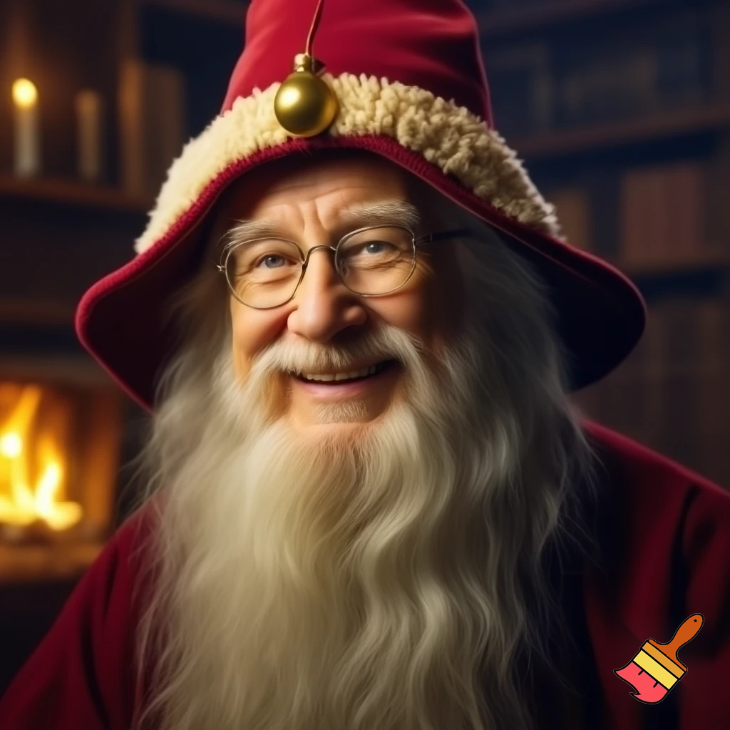 Wizard Christmas hat read