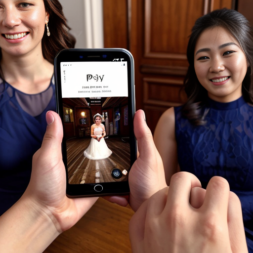 Goretzka play game on apple phone and Vanessa play game on apple phone at the wedding 