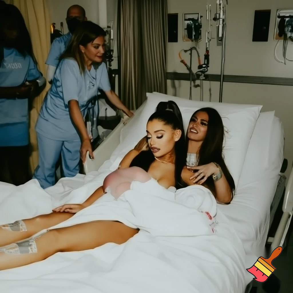 Ariana grande naked with white sheets at the hospital giving birth on the hospital bed ,lets see her butts