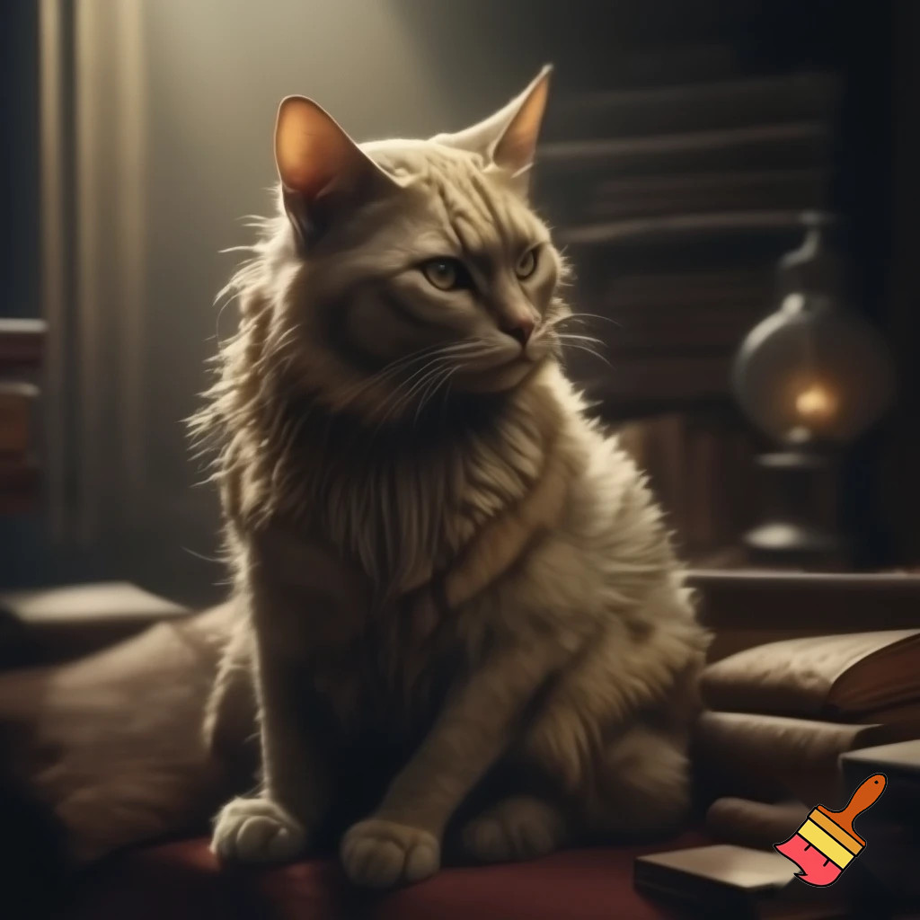 Cat old ai style