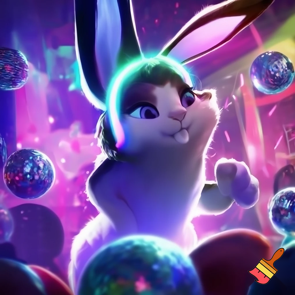 Easter bunny club with Easter bunny ears headband