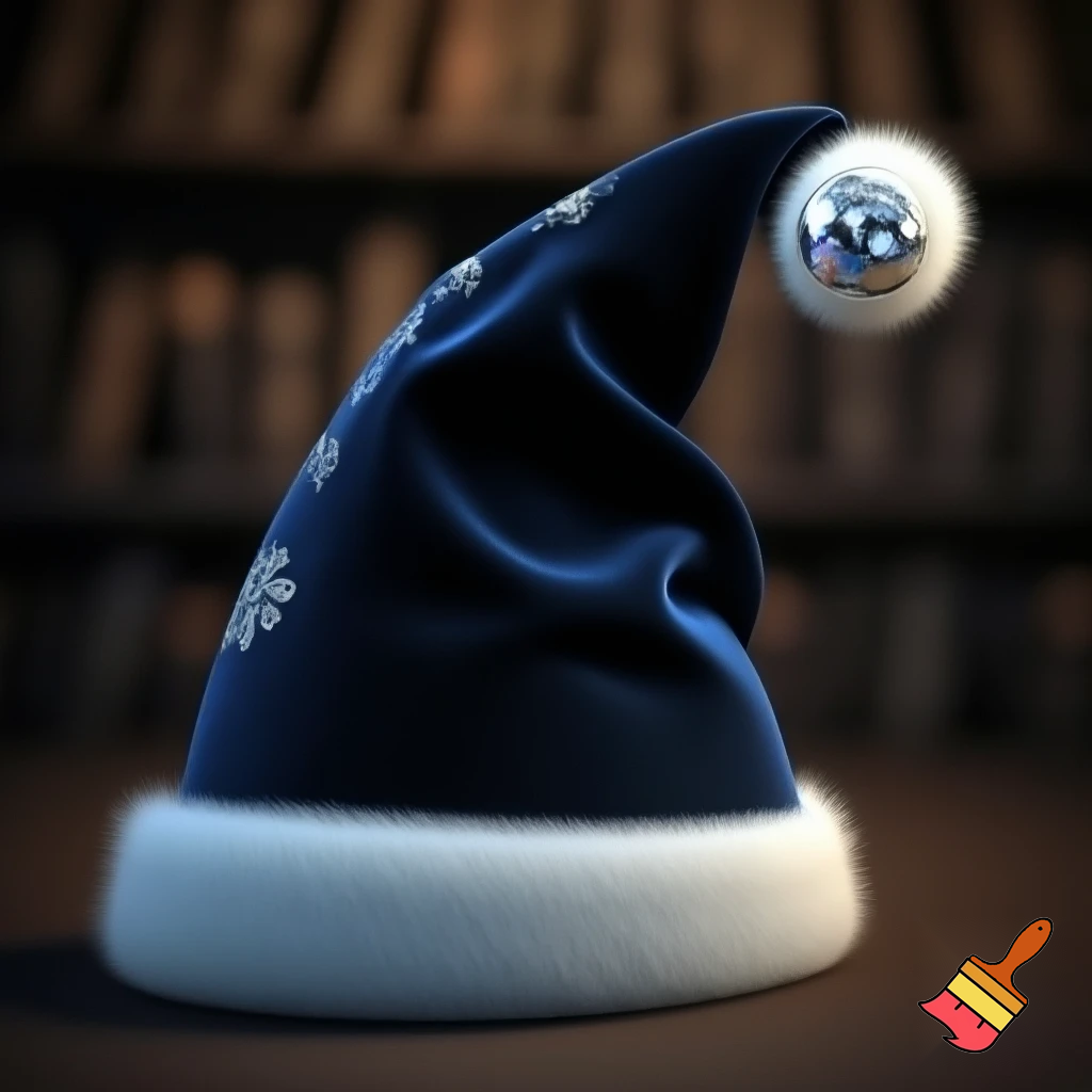 A wizard Santa Claus hat read✨✨🎄💫