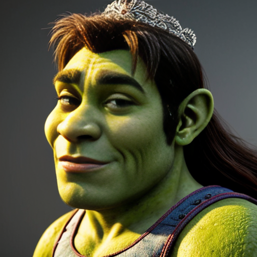 Shrek as a princess 