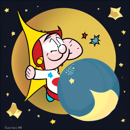 Star and the moon cartoon