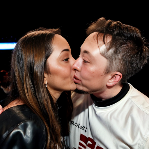 Elon musk kissing diddy