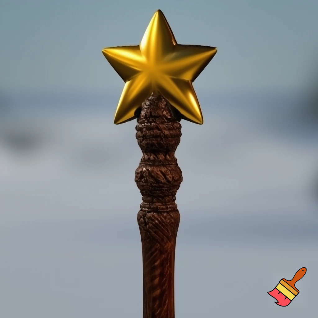 Russian Santa Claus walking stick with a star Santa Claus the real Santa Claus