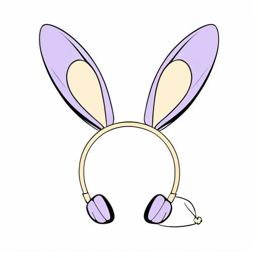 Easter bunny top hat headband, Easter bunny ears headband top hat purple and white and gold