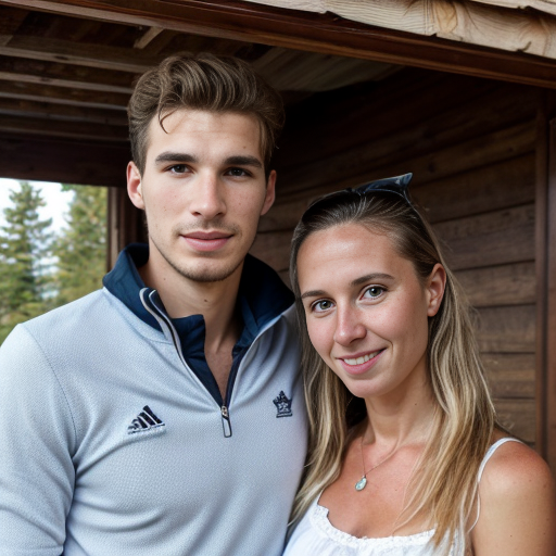 Goretzka and Vanessa at the summer house 