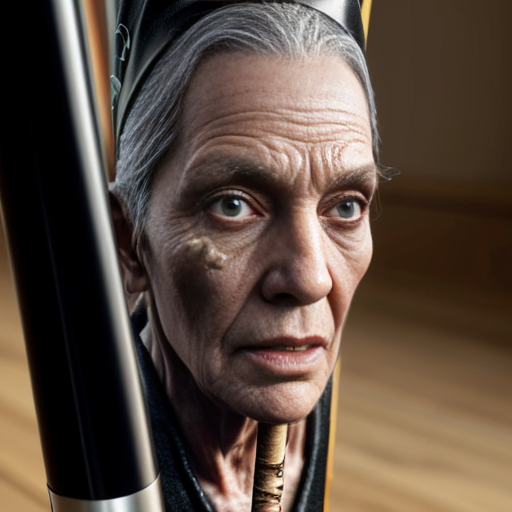 A witches walking stick metric walking stick