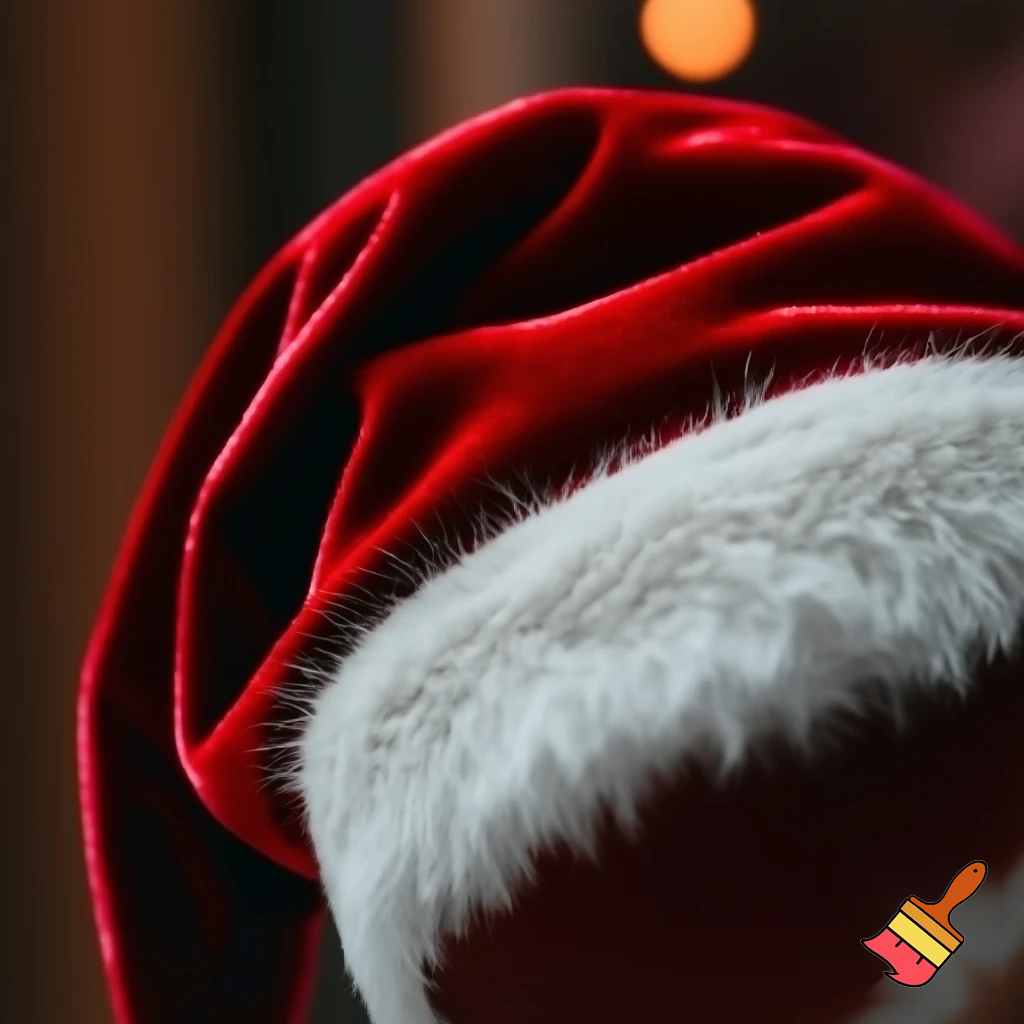 Santa Claus top hat special one special in delicate Santa Claus hat velvet