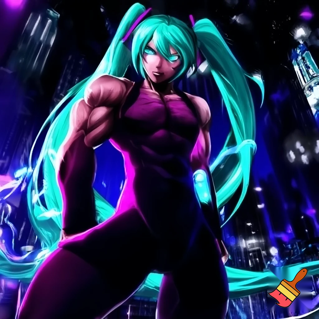 musculer hatsune miku