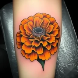 october birth flower tattoo