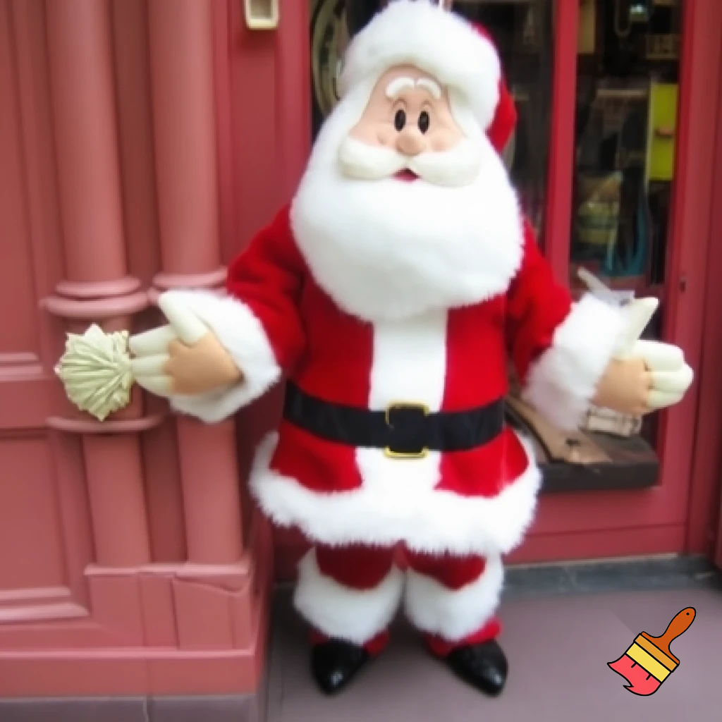 Paris Disneyland Santa Claus, Paris Disney Pee-wee Santa Claus Pennwell