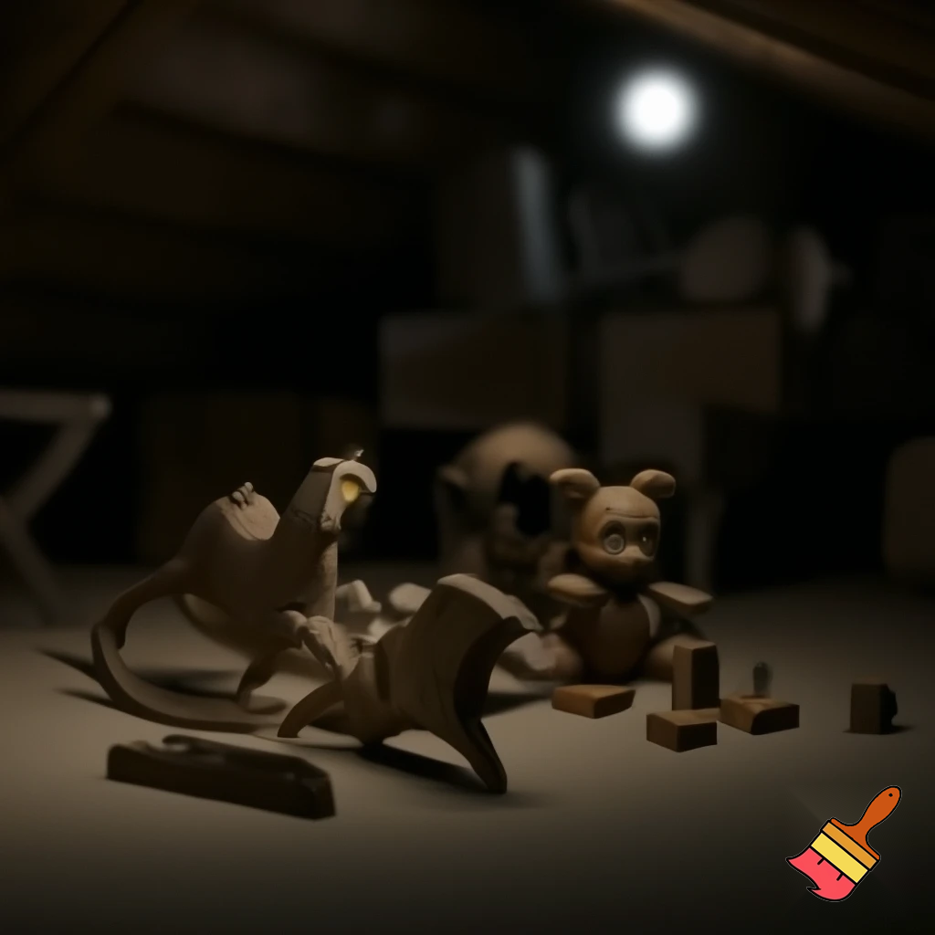 a monster that poseses toys