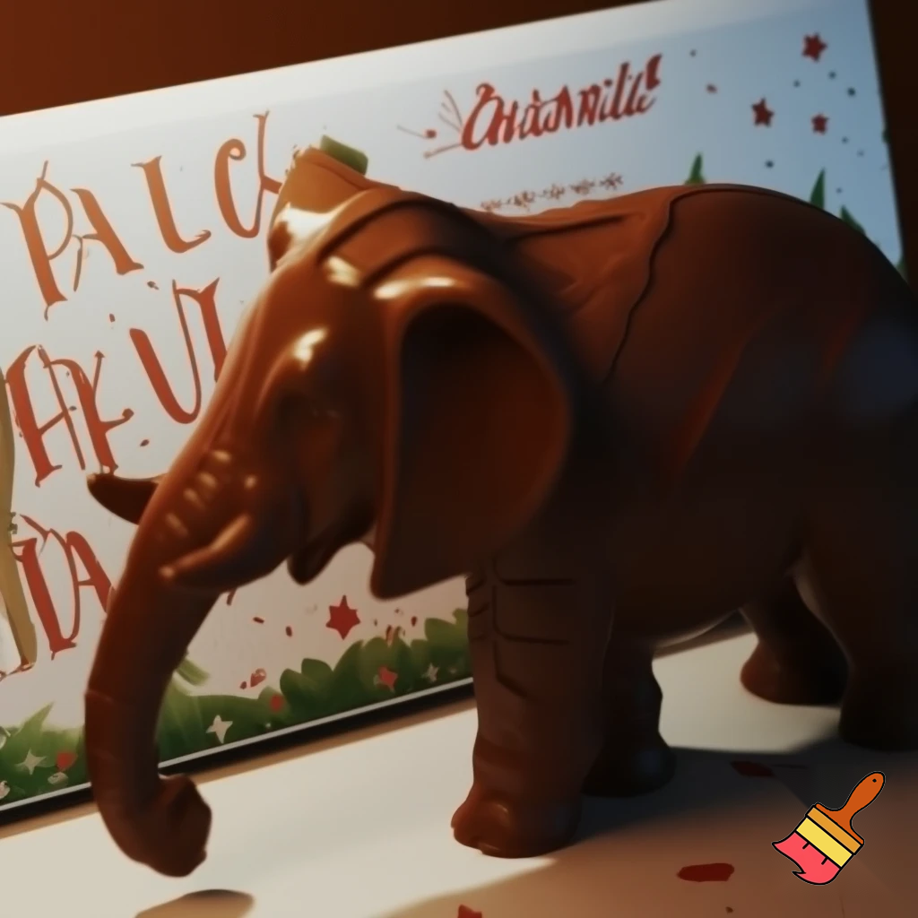 Open calendar, the Alpine calendar calendar, chocolate elephant calendar Christmas Christmas Alvin calendar Christmas chocolate straight in Santa Claus Numbers