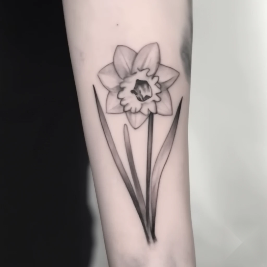 december birth flower tattoo