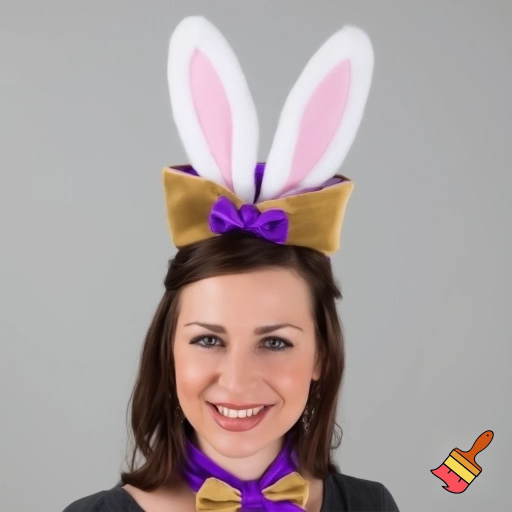 Easter top hat headband Easter bunny headband, purple and white with gold Easter top hat headband and fabric velvet and fabric velvet top head headband top hat headband